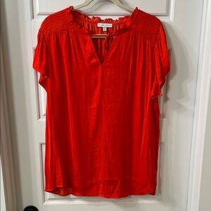 Elegant Scarlet Blouse by Maison D’Amelie